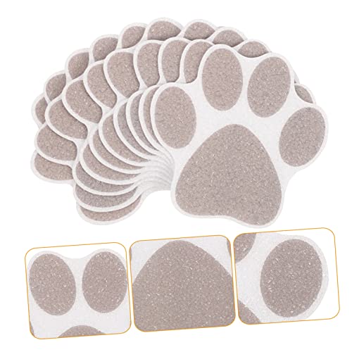Amosfun Anti-Rutsch Aufkleber Pfoten Selbstklebend 3.7X3.7 Zoll 10 Stück Rutschschutz Für Badewanne Dusche Küche Treppen Boden