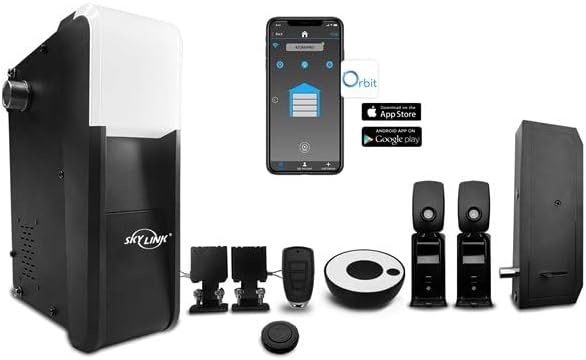 Skylink G2 Wall/Side Mount Garage Door Opener with Built-in WiFi, Quiet & Compact, No Rail No Chain Garage Door Opener for Residential Sectional Garage Doors