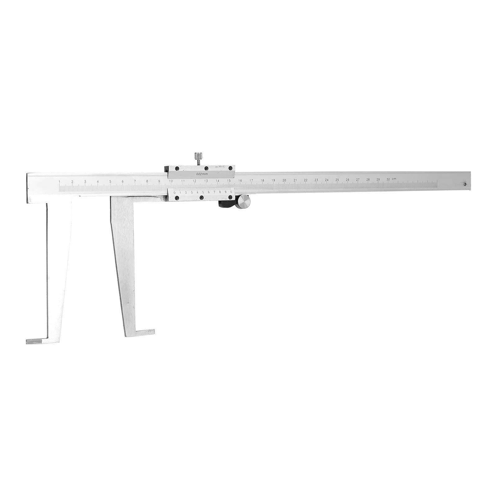 Garosa Pie de Rey 0-300mm, Calibre Mecánico de Acero Al Carbono con Superficie Pulida para Medición de Diámetro Interior en Mecanizado