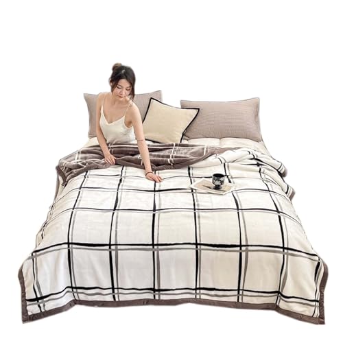 DSFHVBDD Manta Suave, Manta De Felpa, Manta para Cama – Manta Cálida con Textura Aterciopelada, Tacto Cómodo, Calor Uniforme Y Uso Versátil para Sala De Estar, Sofá, Dormitorio