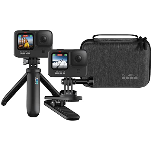 GoPro Travel Kit: Includes Magnetic Swivel Clip, Shorty, and Compact Case - Official GoPro Product, AKTTR-002