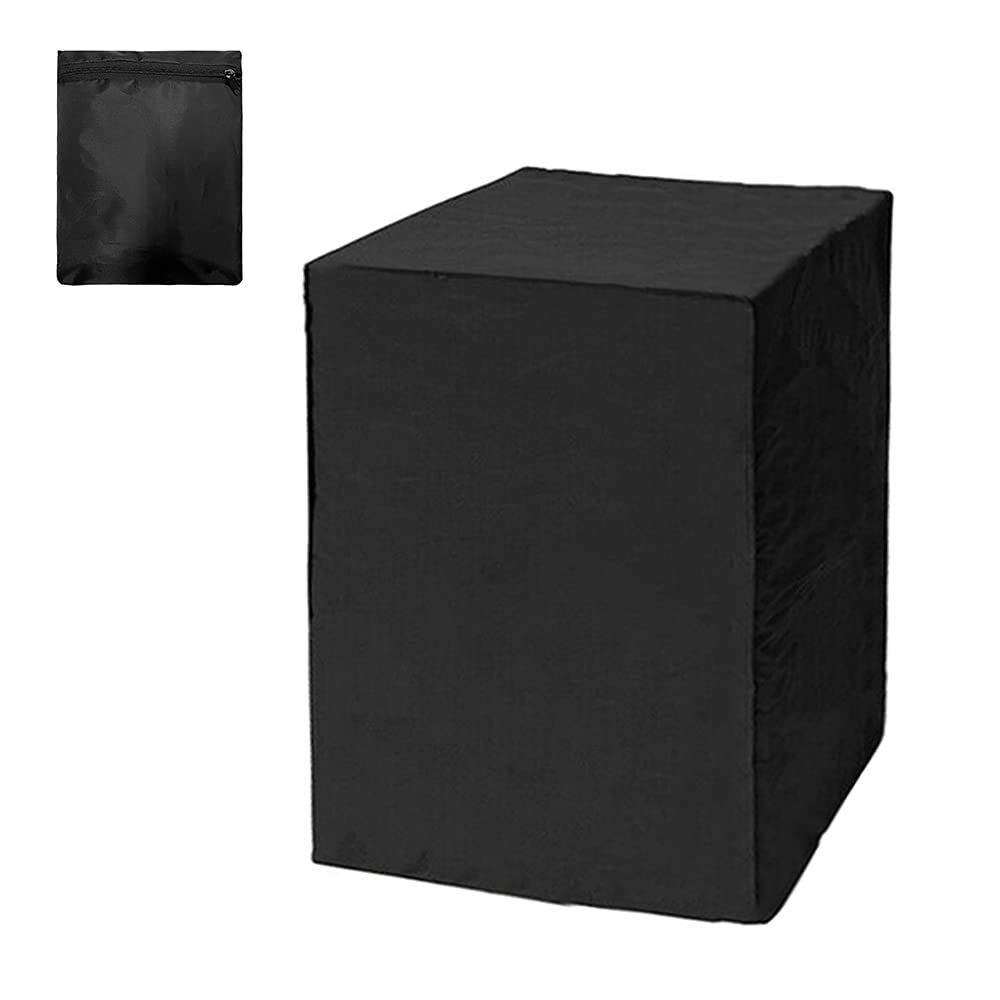 Qalabka Waterproof Patio Chair Cover Oxford Stackable Chair Cover Outdoor Bar Stools Covers UV Resistant Garden Furniture Cover, L - Image 4