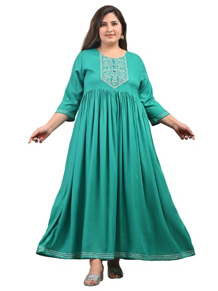 swasti Women Red Embroidered, Embellished, Solid Gown (50)-picture-26