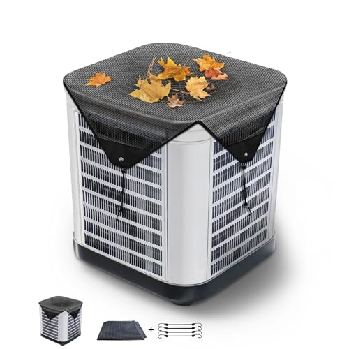 Printspree Central Air Conditioner Covers for Outside, 36 x36 Larger Mesh Ac Unit Covers Outdoor, Top Universal Air Conditioner Screen Defender for All Season