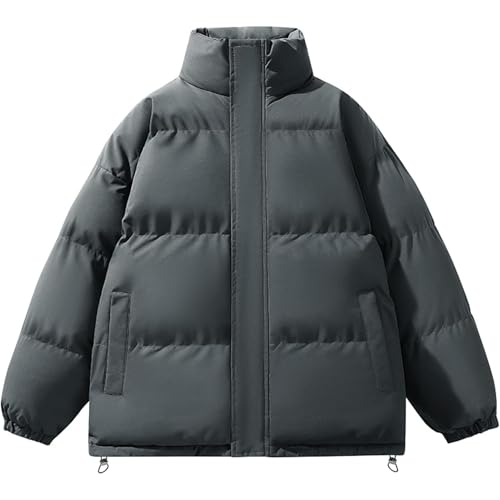 Doudoune surdimensionnée homme hiver à isolation thermique performante et col montant