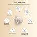 Nutri + Natures Protein Vanille 1000 g - natürliches Proteinpulver ohne Süßungsmittel Zucker & Milch - 83,1% Eiweiß pflanzliches Eiweißpulver 1 kg