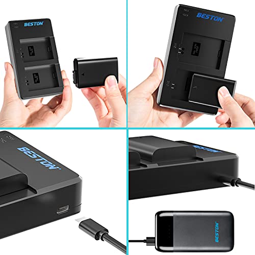 Beston Np-Fw50 Repacement Battery For Sony Camera And Charger For Sony Zv-E10 Alpha A7 A7Ii A7R A7Rii A7S A7Sii A55 A3000 A5000 A5100 A6000 A6300 A6400 A6500 Cyber-Shot Dsc-Rx10 Ii Iii Iv Camera #TOP5