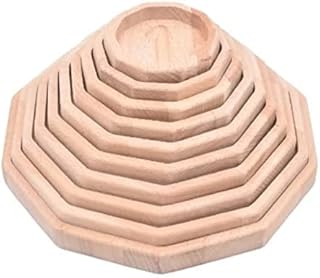 Wooden Decagonal Stacking Trays