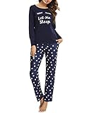 Damen Langarmshirt: Rund Ausschnitt, Cartonmuster, Lässige, Einfarbig trifft Eleganz auf Komfort!