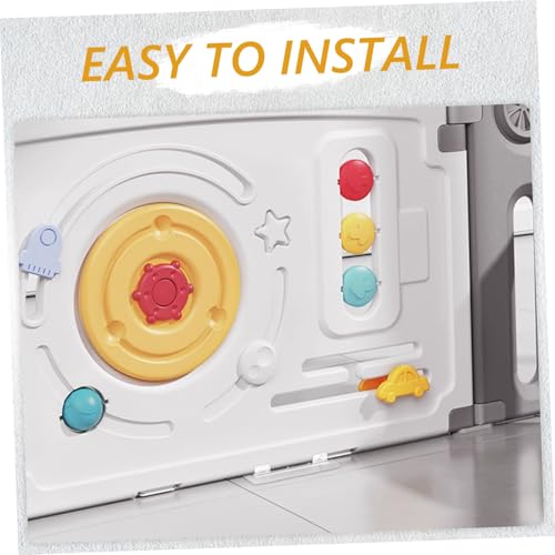 GRIRIW Plastic Playpen Stand 8pcs Playpen Base Stabilizers Reusable Adhesive Stabilizers for Secure Fixing