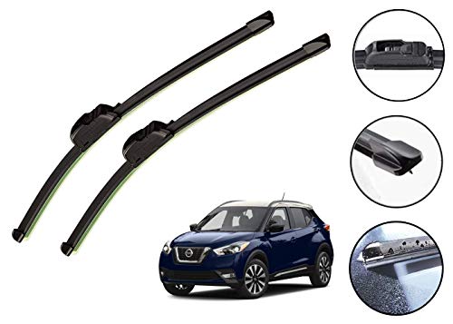 Image of Auto Hub Car Wiper Blades Compatibility With Kicks - Set of 2 Pcs (D-26,P-16)