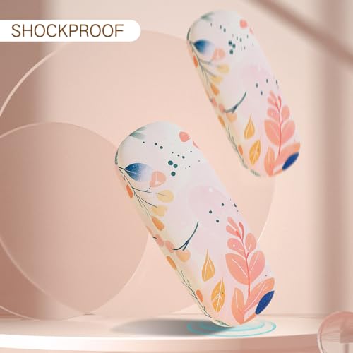 Image of PERFECTSIGHT Hard Shell Eyeglasses Case, PU Leather Protective Glasses Case, Cute Eyeglass Case for Women Men Girls
