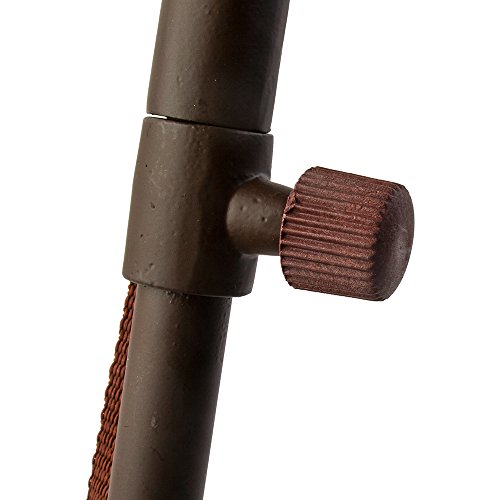 Januel – Sitzrute – Teleskopbeine – Sitzfläche Leder – Höhe 60 bis 100 cm – Freizeit Natur Outdoor Camping Jagd Angeln Bushcraft – Braun