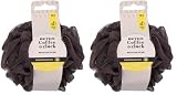 Beter- Esponja de baño para el cuerpo, esponja de malla exfoliante. Colección Coffee O'clock (Paquete de 2)