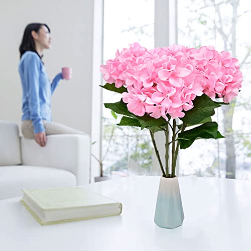 Softflame Artificial/Fake/Faux Flowers - Hydrangea Pink 4Pcs For Wedding, Home, Party, Restaurant #TOP6