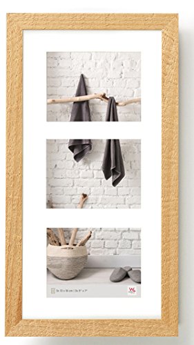 walther design Bilderrahmen natur 3x 13x18 cm Galerie mit Passepartout,...