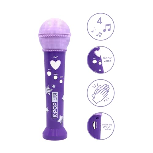 Juguete musical micrófono K-Pop con grabadora de voz para niños 2