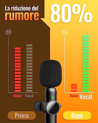 Micrófono inalámbrico Plug & Play automático de solapa para grabación de vídeo 2