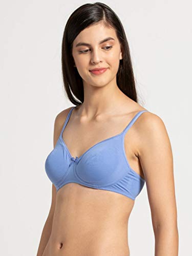 Image of Jockey 1722 Women Wirefree Non Padded Super Combed Cotton Elastane Stretch Medium Coverage Everyday Bra with Concealed Shaper Panel