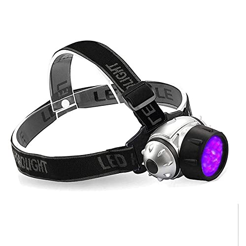 Gylazhuziztd Headlamps， Purple Led Headlamp Ultraviolet Flashlight Uv Rainproof Headlights Battery Camping Hunting Head Torch Light Lamp #TOP30