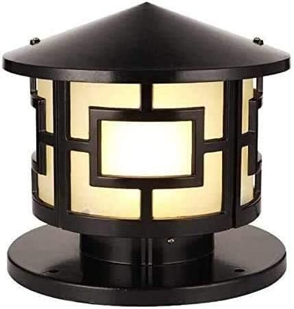 Applique murale extérieure et lampe pilier de jardin en métal minimaliste