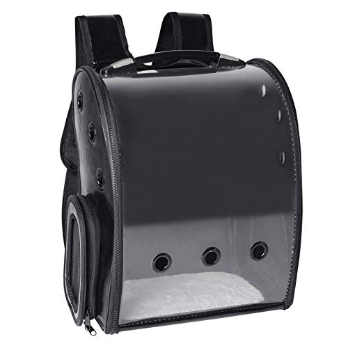 Bageek Katzenrucksack, Haustier-Rucksack für Kleine Hunde Katzen Kaninchen Haustiertragetasche Reißverschluss, zum Öffnen, Faltbar, Wasserdicht zum Wandern, Reisen, Außenbereich