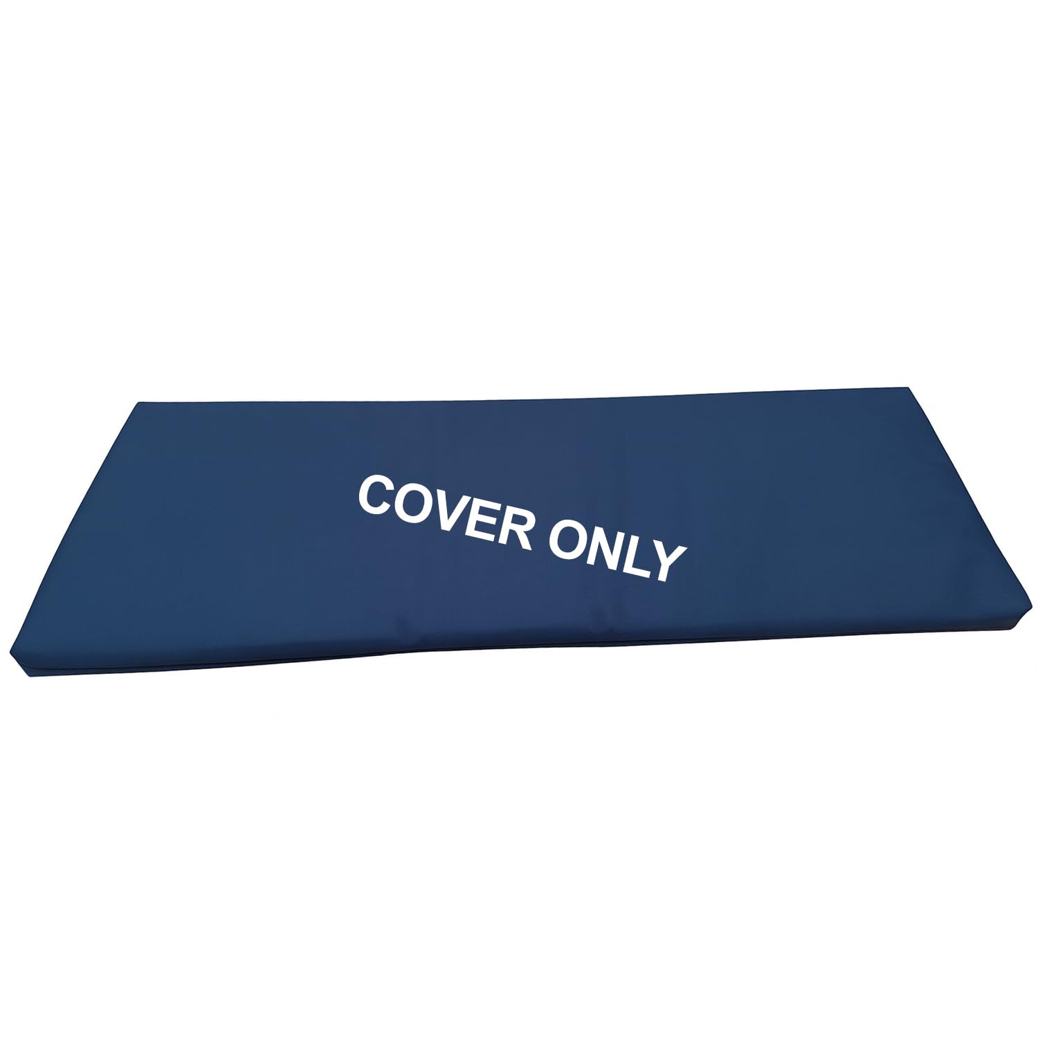 David & Amaya Replacement Cover Only for Rattan Patio Garden Bench Cushions,Water-Resistant Polyester Fabric Indoor/Outdoor Seat Pad's Zip Cover (Foam Not Included) (Navy, 118 x 40 x 5cm(47x16x2)
