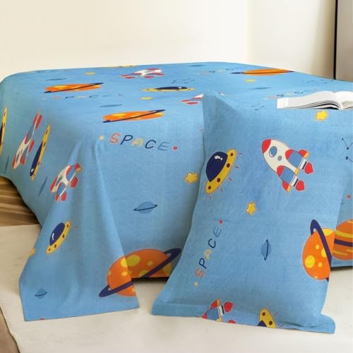 Image of Weave & Decor Kids Dedsheets Single Bed 60x90 Inches with 1 Pillow Cover 20x30 inch, Cotton Blend, Soft & Lightweight.
