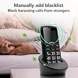 artfone C1+4G Big Button Mobile Phone for Elderly丨USB-C, Charging Dock丨1800mAh Battery丨Easy to Use Basic Elderly Phone丨SIM Free Unlocked Senior Mobile Phone丨SOS Button丨FM Radio丨Time Reporting - Black - Image 5