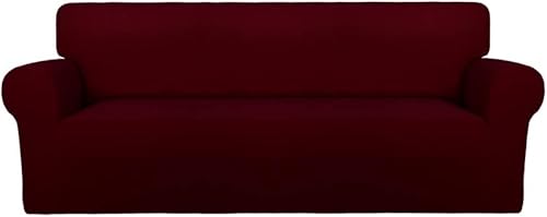 PureFit - Funda de elastano superelástica para sofá y silla, cubierta protectora suave antideslizante, lavable, con espuma y base elástica para