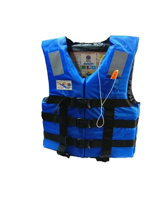 REFINED HOME Professional Life Jacket Adult Upto 120 kg Swim Boating Vest Life Jacket Snorkeling Floating Swimming Surfing Water Sports Life Saving Jacket Water Sport (Orange) (Blue)