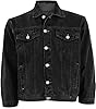 True Face Mens Denim Jacket Long Sleeve Casual Wear Loose Fit Outerwear Lightweight Outdoor Top Jet Black XL X-Large #2