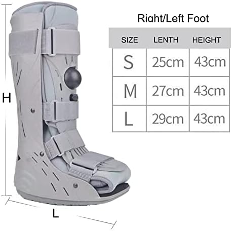 Orthosis Foot Drop Splint,Orthosis Foot Drop,Foot Ankle Support Brace Short Walker - Foot Ankle Support Brace Stabiliser - Adjustable Compression for Achilles Tendon Surg-Left-L
