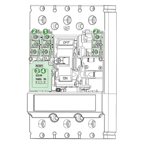 Noark Three Wire OEM Lug Kit (M3), suitable for: (3) - #3 AWG to 250 kcmil CU or AL wire 1102711 LK23NCA