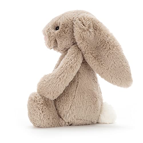 Jellycat Bashful Beige Bunny Stuffed Animal, Medium 12 inches - Rabbit and Bunny Plush Toy - Classic Children's Gift - Image 3