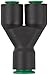 Legris 3140 53 56 Nylon Push-to-Connect Fitting, Wye, 1/8