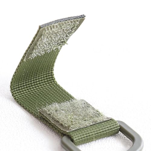 Qiantull Lot de 8 sangles tactiques Molle - Anneaux en D - Accessoires MOLLE - Vert armée – vue 6