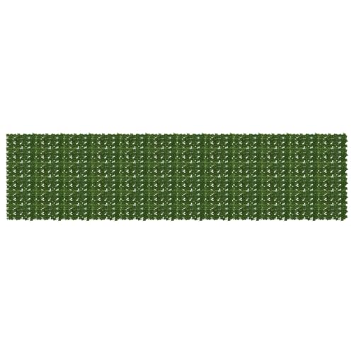 Brise-vue pour balcon en polyéthylène avec feuilles vertes 600x150 cm