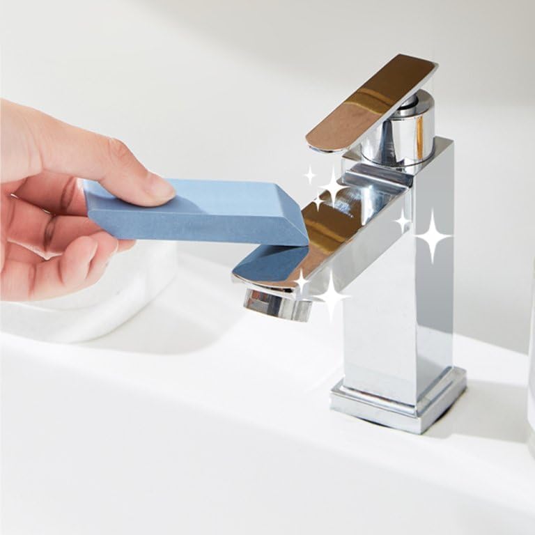 KRIVETY Stainless Steel Eraser,Limescale Rust Glass Cleaning, Decontamination Magic Eraser for Kitchen and Bathroom, Best Cleaning Supplies for The Toughest Stains & Dirt (Pack of -1, Blue) (B0CQN9816K) Amazon Price History, Amazon Price Tracker