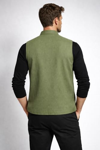 Image of LATEST CHIKAN Men's Nehru Jacket | Ethnic Waistcoat with Mandarin Collar | Premium Textured Fabric | Party, Wedding