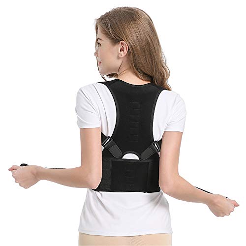 �L�w�x���g �j���Ə����p�̎p���␳��j���p�̃o�b�N�u���[�X�����\�Ȏp���u���[�X�͍��łƔw���̃T�|�[�g����񋟂��܂� �w�ؕ␳�x���g (�F : �u���b�N, �T�C�Y : �����T�C�Y)