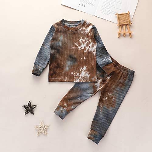 Kayotuas Toddler Baby Girl Clothes Tie dye Shirt and Pants Set Casual 2 Piece Jogger Outfits Set Spring Fall2