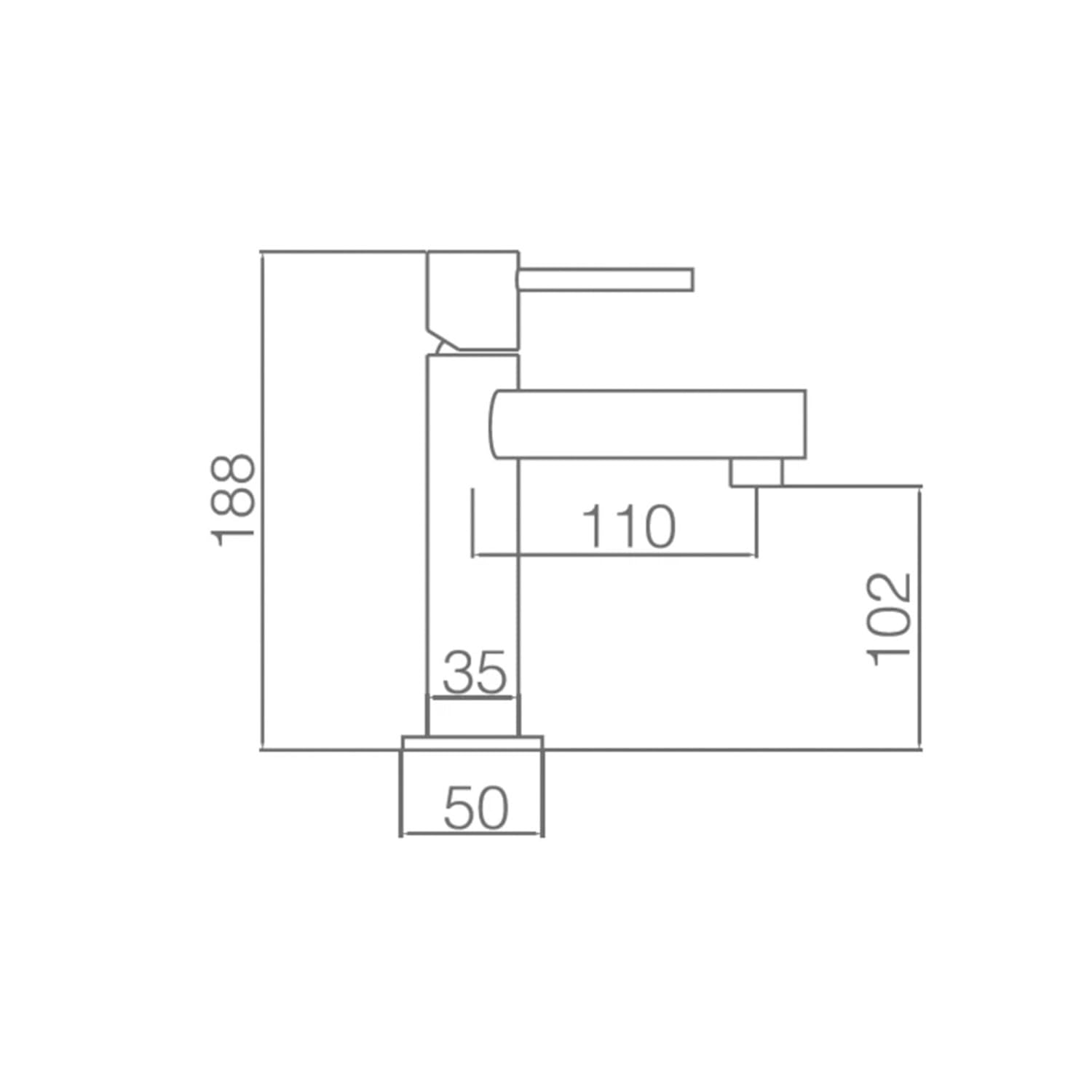 IMEX BDK034-1 MOSCU Grifo de Lavabo Acero S.316