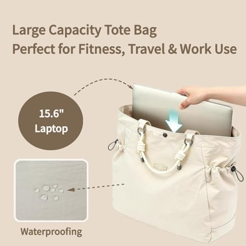 Bolso Tote para Mujer Ligero de Nylon 17.6L miniatura 3
