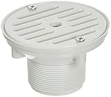 Hayward SP1424 1-1/2-Inch FIP by 2-Inch MIP White Adjustable Wall/Floor Inlet Concrete Pool Fitting