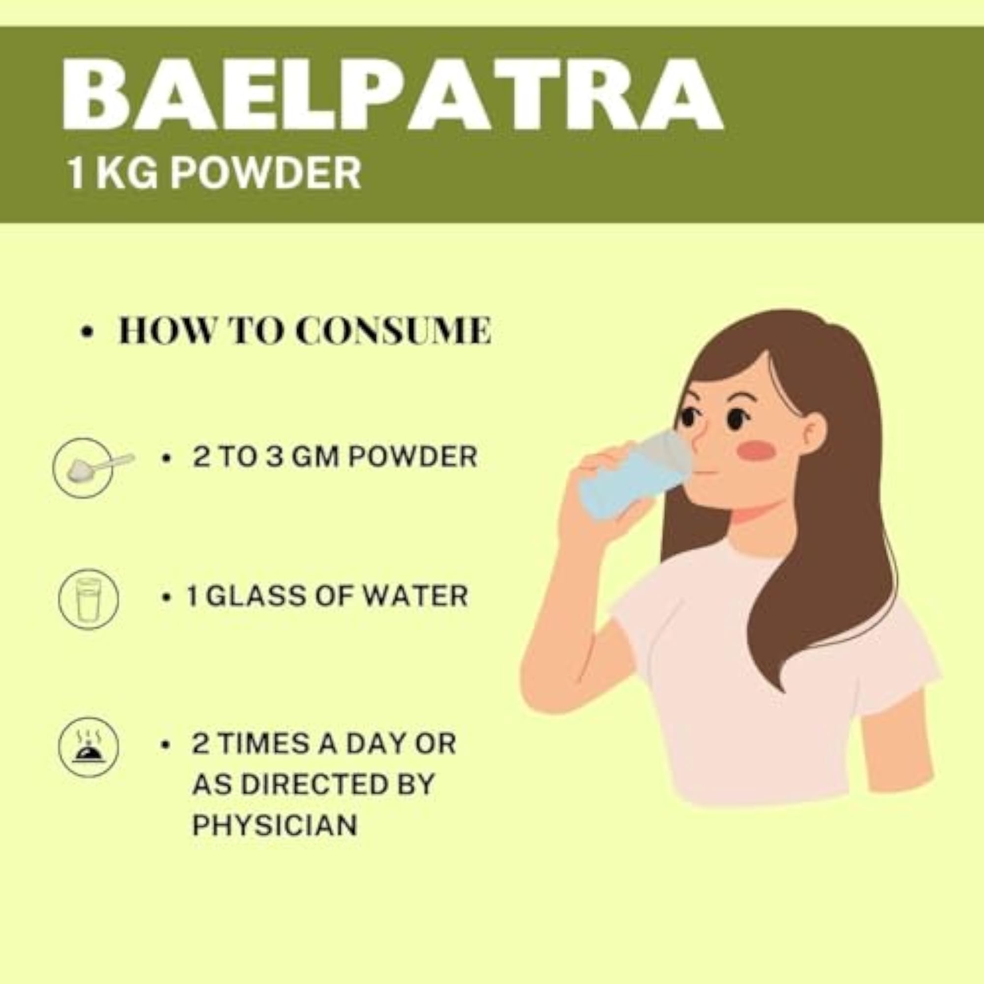 Herbal Hills Baelpatra Powder, 1 kg