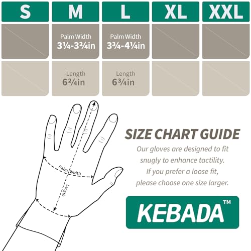 Image of Kebada Gardening Gloves for Men, Foam Latex Coated, Green & Gray, 6 Pairs