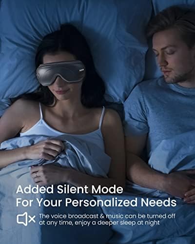 RENPHO Upgrade Eyeris 2 Eye Massager with Heat, Vibration, Compression, 5 Modes, Rechargeable Eye Mask with Bluetooth Music for Relieve Dry Eyes, Eye Strain, Dark Circles, Improving Sleep