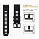 NotoCity Armband für Garmin Fenix 6x/6x Pro/5x/5x Plus/7x/7x Pro/8 51mm, Quickfit 26mm Uhrenarmband für Garmin Enduro 2, Fenix 3/3 HR, Instinct 2X, Epix Pro 51mm, Descent MK1/2,Quatix 7X(Schwarz-Grau)