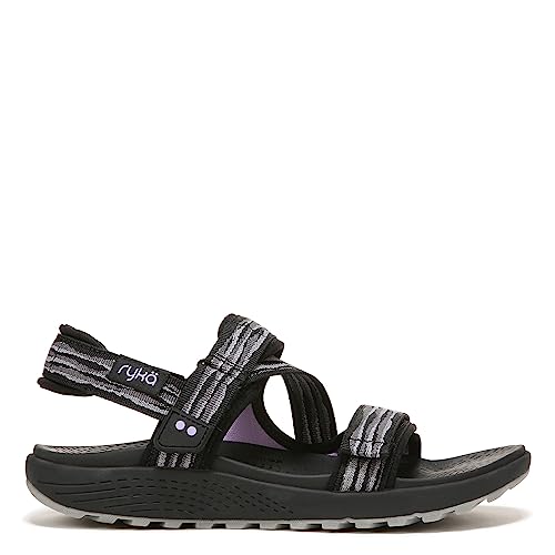 Ryka Women's Kona Trek Hiking Sandal Sport, Black, 7 Wide #TOP1